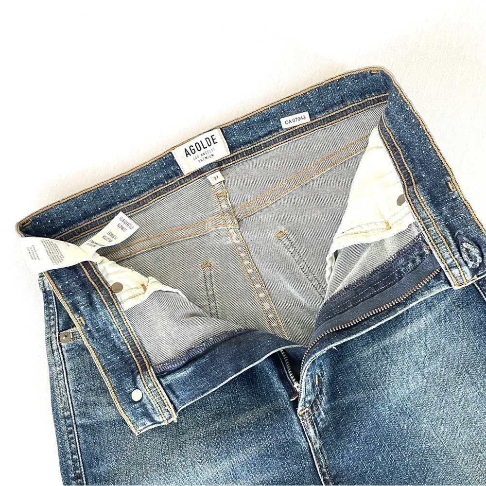 Agolde Roxanne High Rise Studded Skinny Jeans - Picture 9 of 9